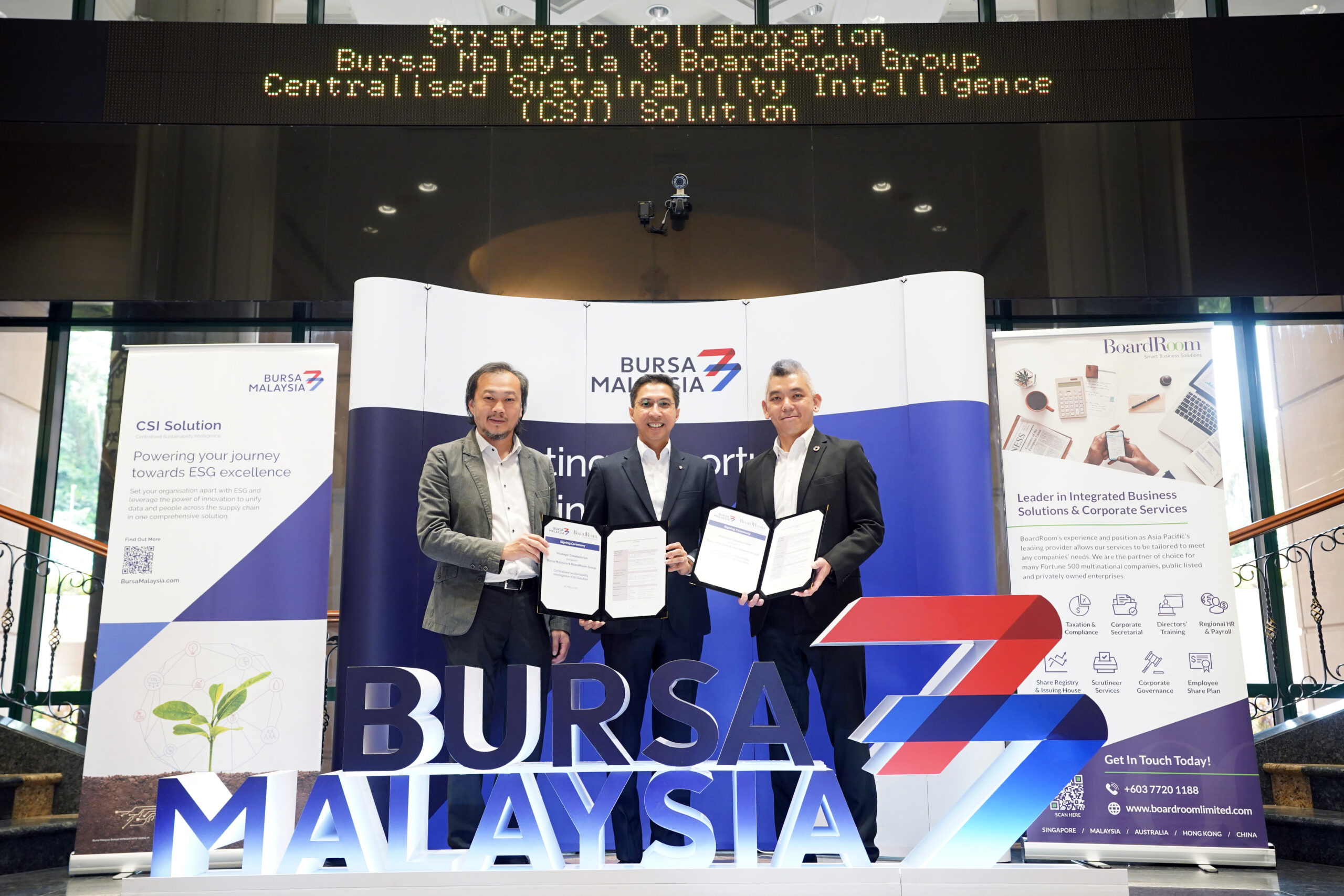 Bursa Malaysia and Boardroom partner to scale CSI adoption