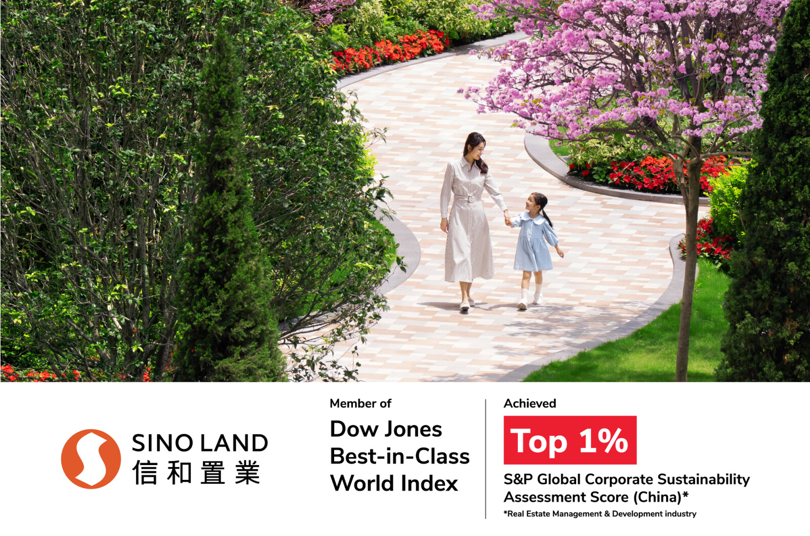 Sino Land Recognised Among Top 1% in China Real Estate Development Sector for ESG Performance
