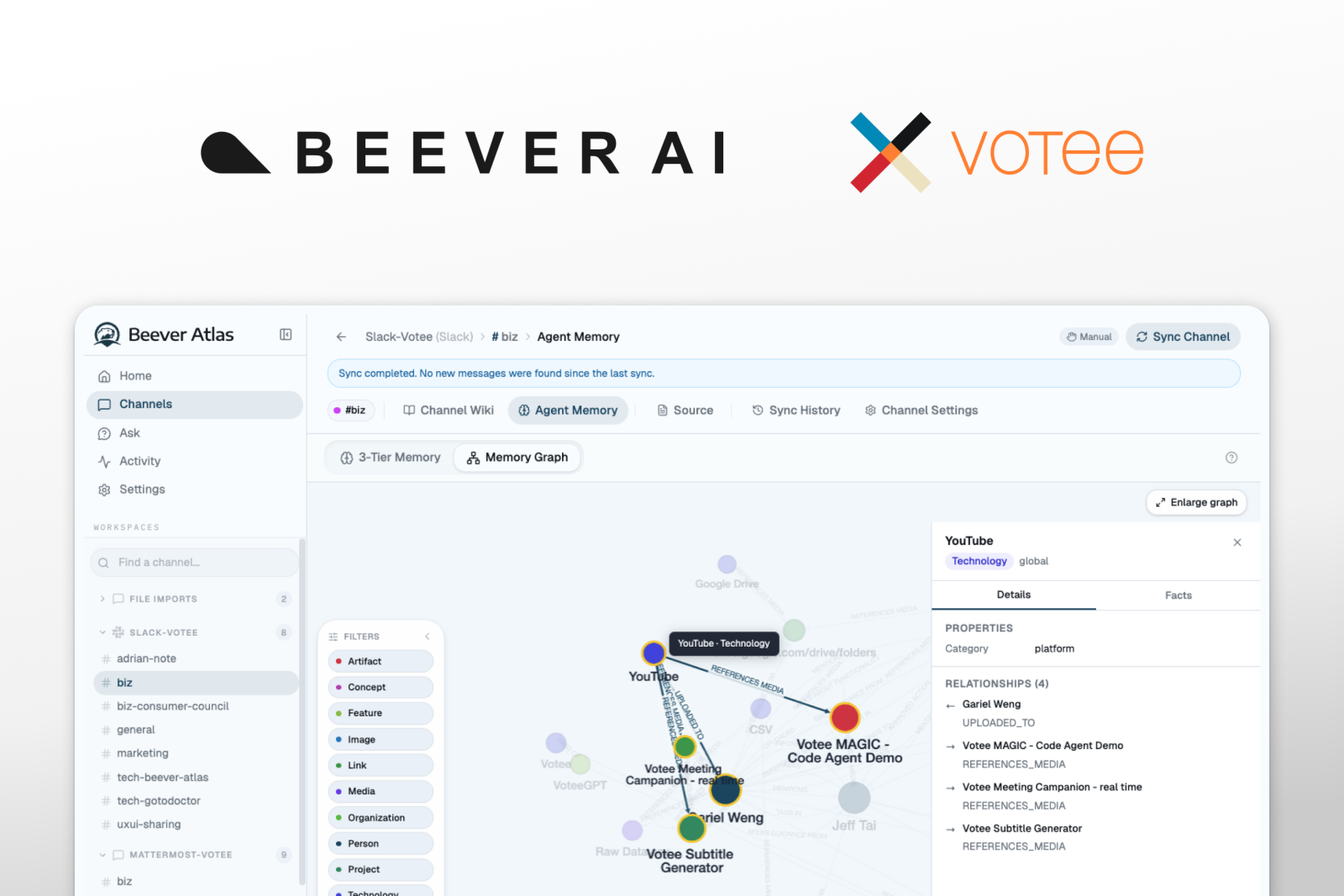香港 Votee AI 與多倫多 Beever AI 聯合開源 Beever Atlas — 將Telegram、Discord、Mattermost、Microsoft Teams 與 Slack 對話轉化為活的 Wiki