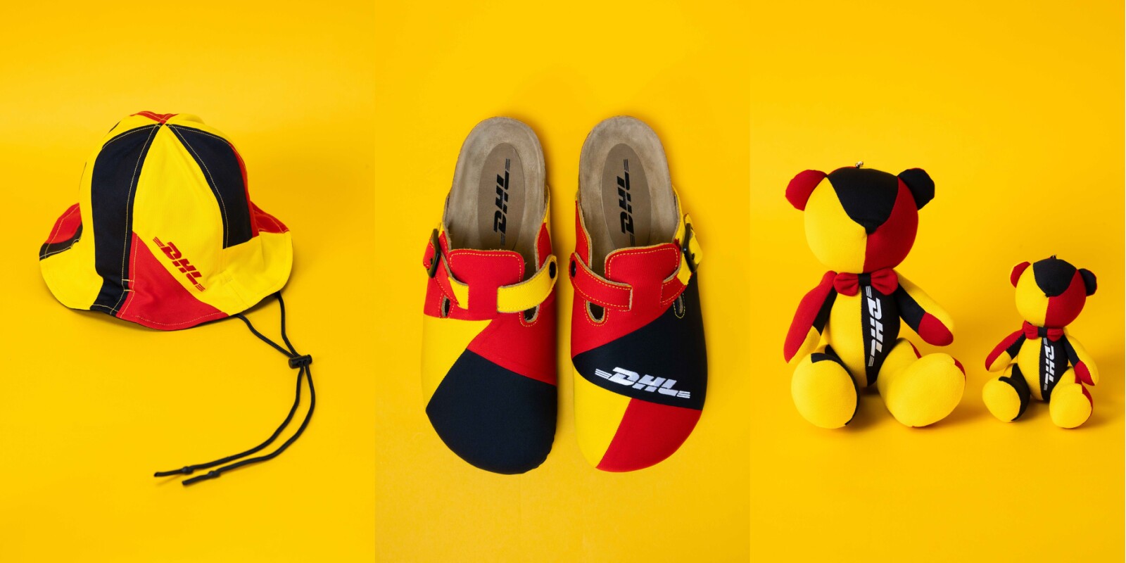 DHL Express partners with Absurd Laboratory to create limited-edition fashion accessories using retired courier uniforms