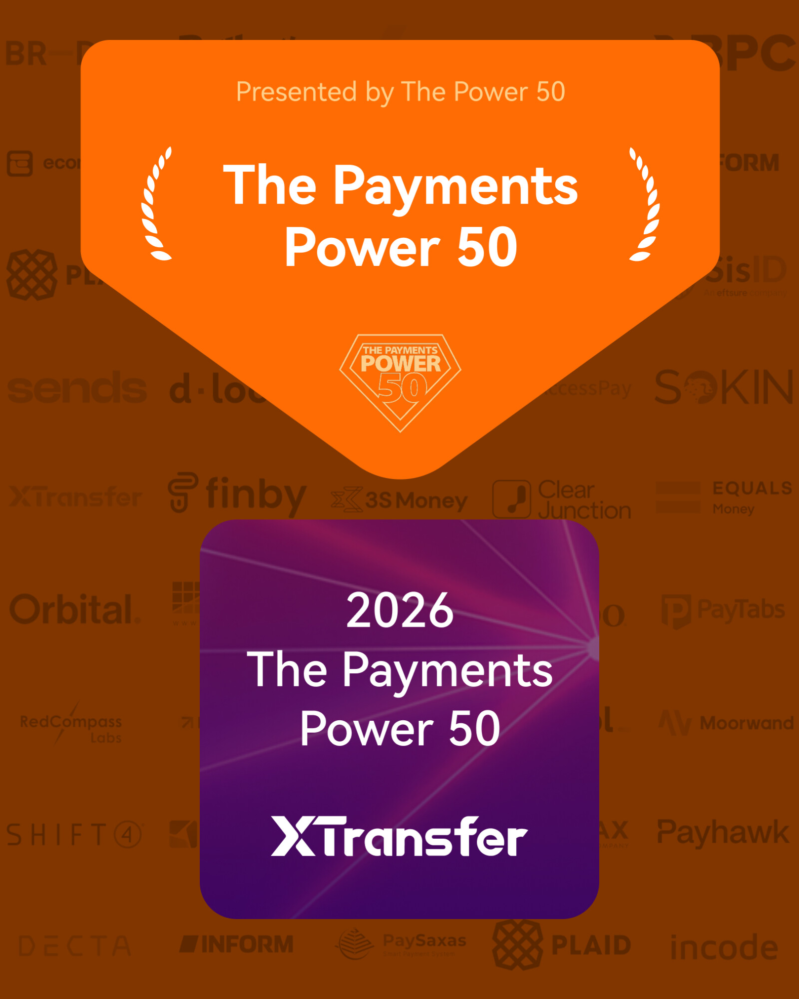 XTransfer 榮登2026年《The Payments Power 50》