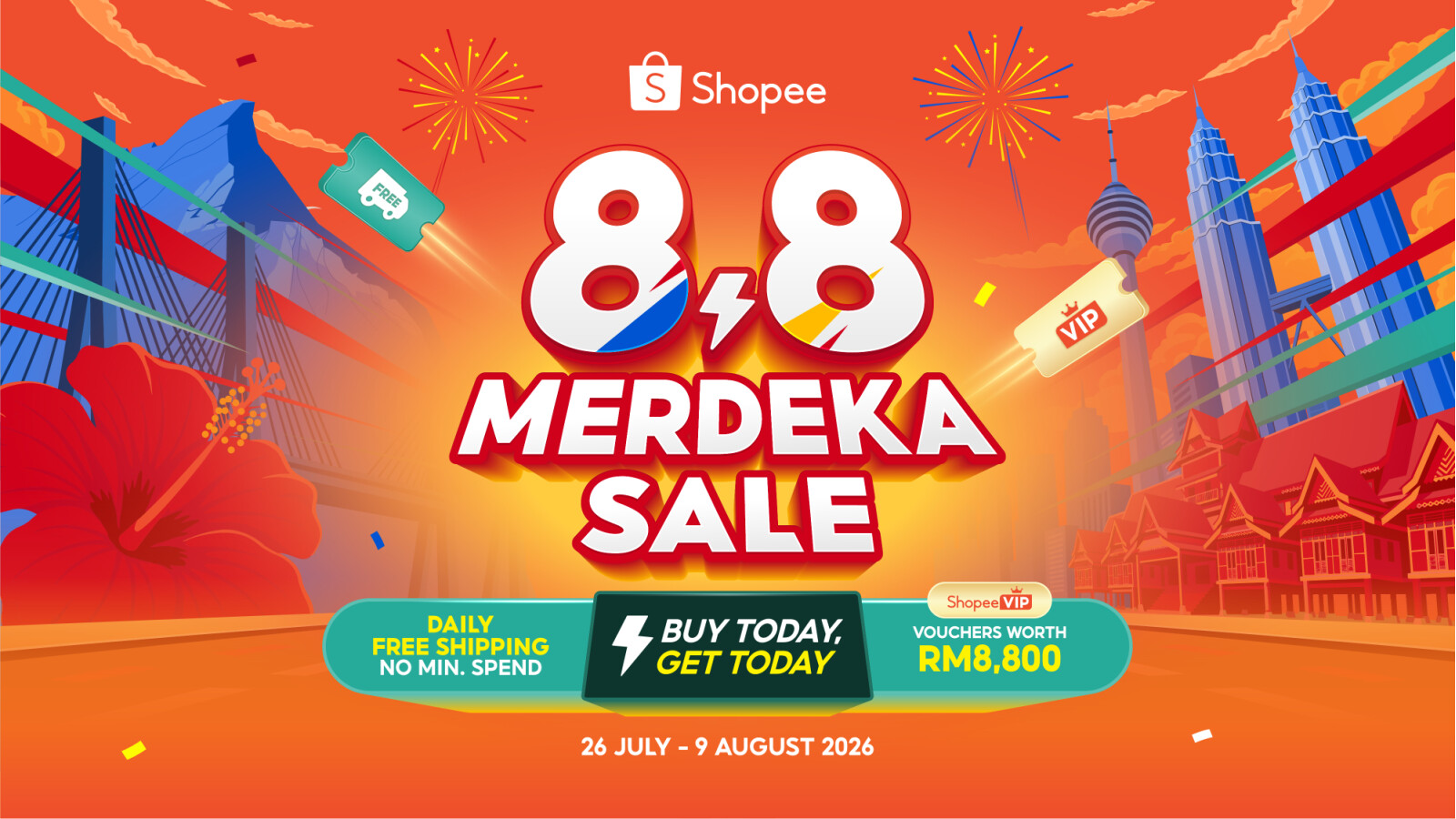 Get Local Products Delivered On The Same Day With Shopee’s 8.8 Merdeka Sale
