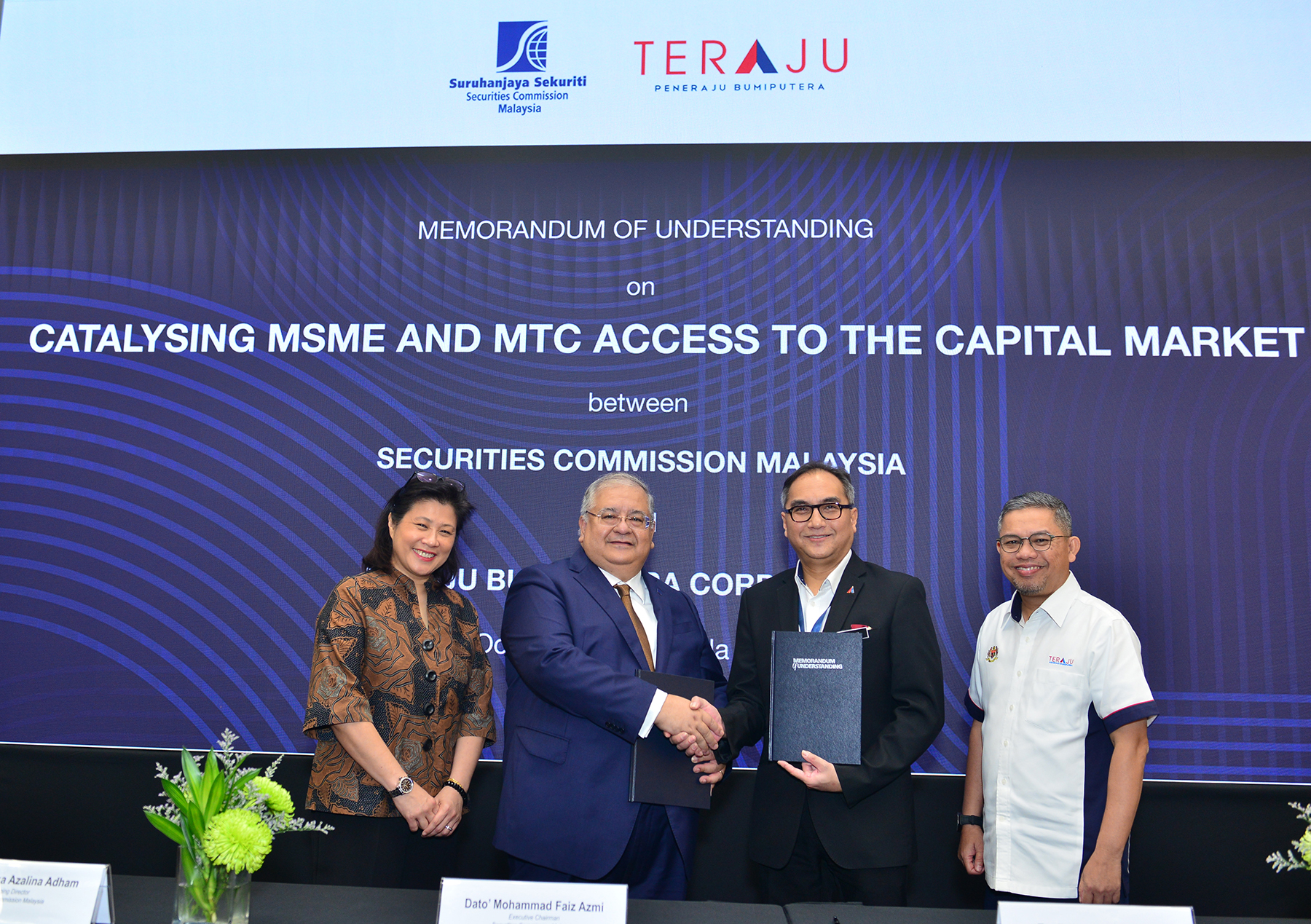 SC and TERAJU to boost capital market access for Bumiputera MSME and MTC